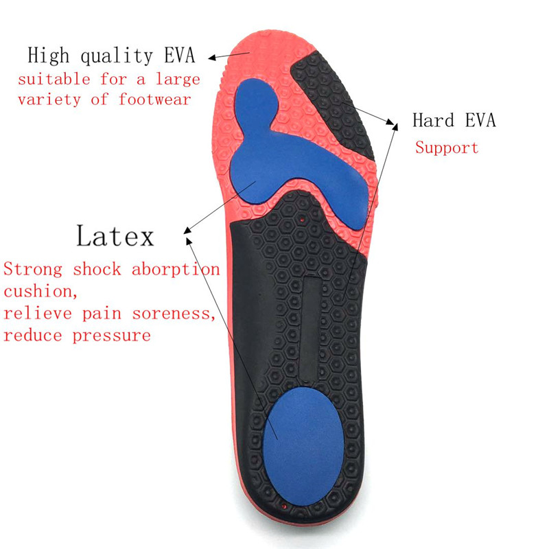 2020 Modern Design Comforable EVA Flat Feet Arch Support Insole Ortotic